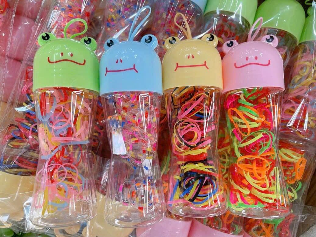 Hũ thun cột tóc nắp cute