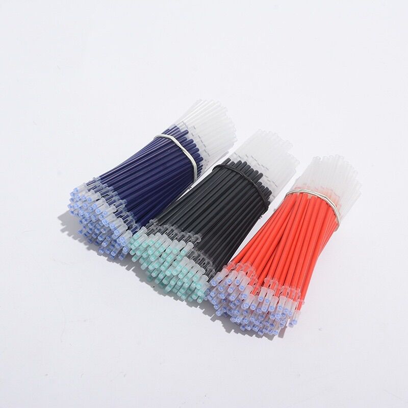 Sỉ 100 ruột bút,ngòi bút bi nướcThay Thế Bút Chữ A Tiện Dụng 0.5mm 13cm lắp vừa các loại bút gel nắp cài Resun, Muji