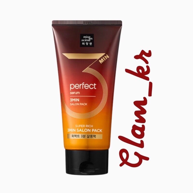 [Hcm]Dầu Xả Ủ Phục Hồi Tóc Chuẩn Salon Mise En Scene Perfect Serum 3Min Salon Mask Pack