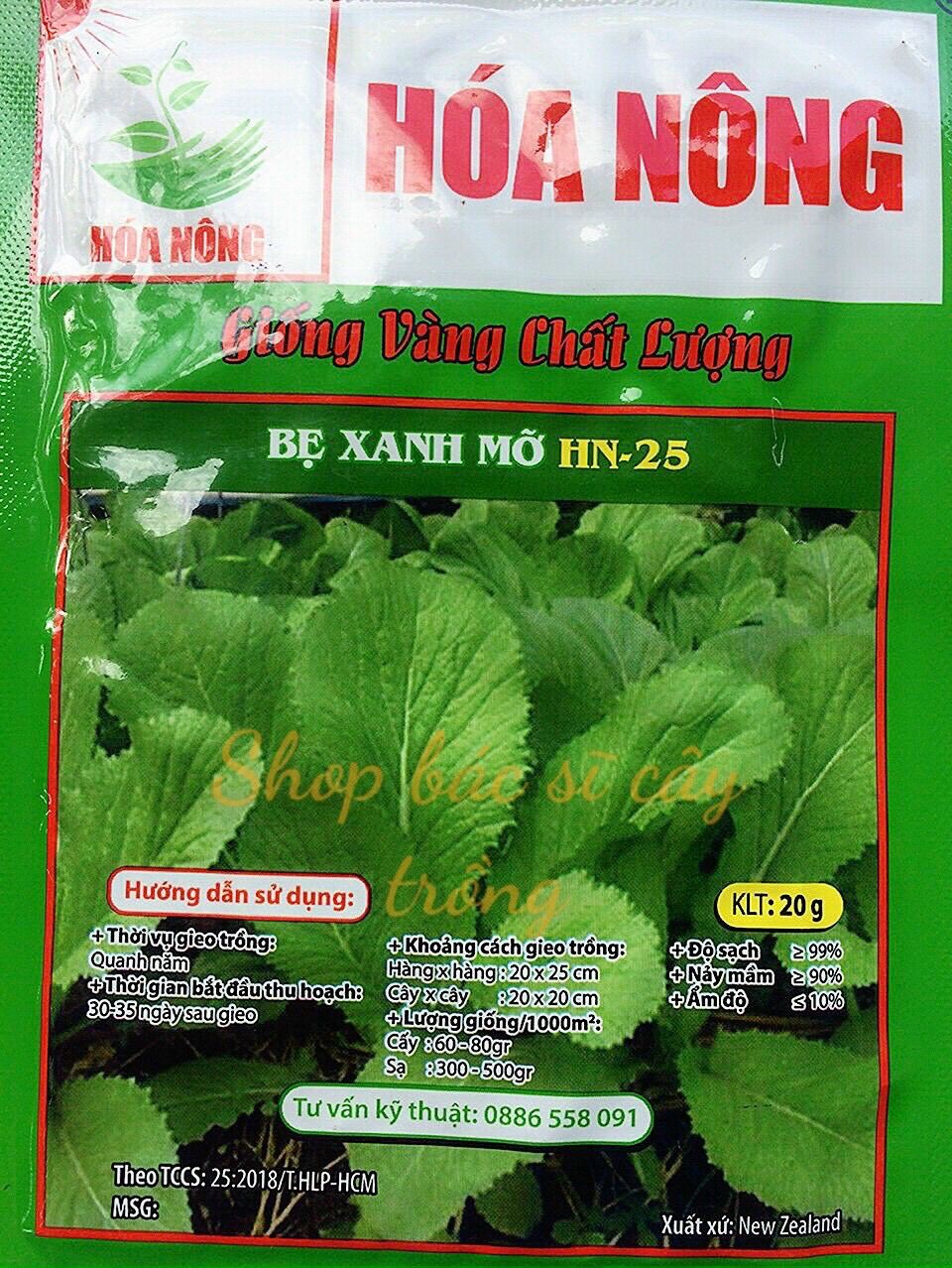 20 gram hạt giống cải bẹ xanh mỡ quá dễ trồng