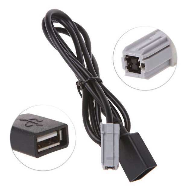 Dây kết nối USB dành cho CD ô tô Honda, Subaru, Mitsubishi, Toyota.