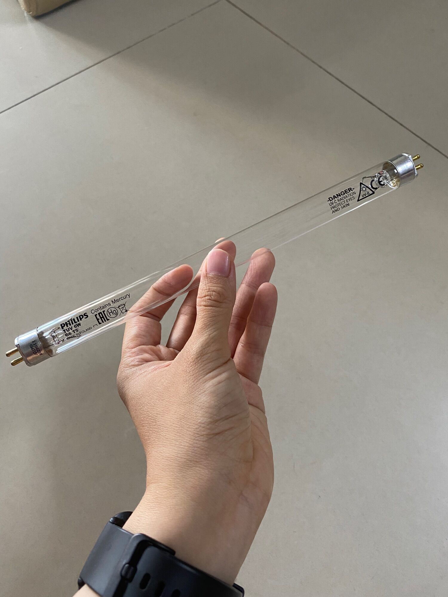 Bóng đèn UV diệt khuẩn Phillip 6W sử dụng cho máy lọc nước R.O hoặc máy rửa bát