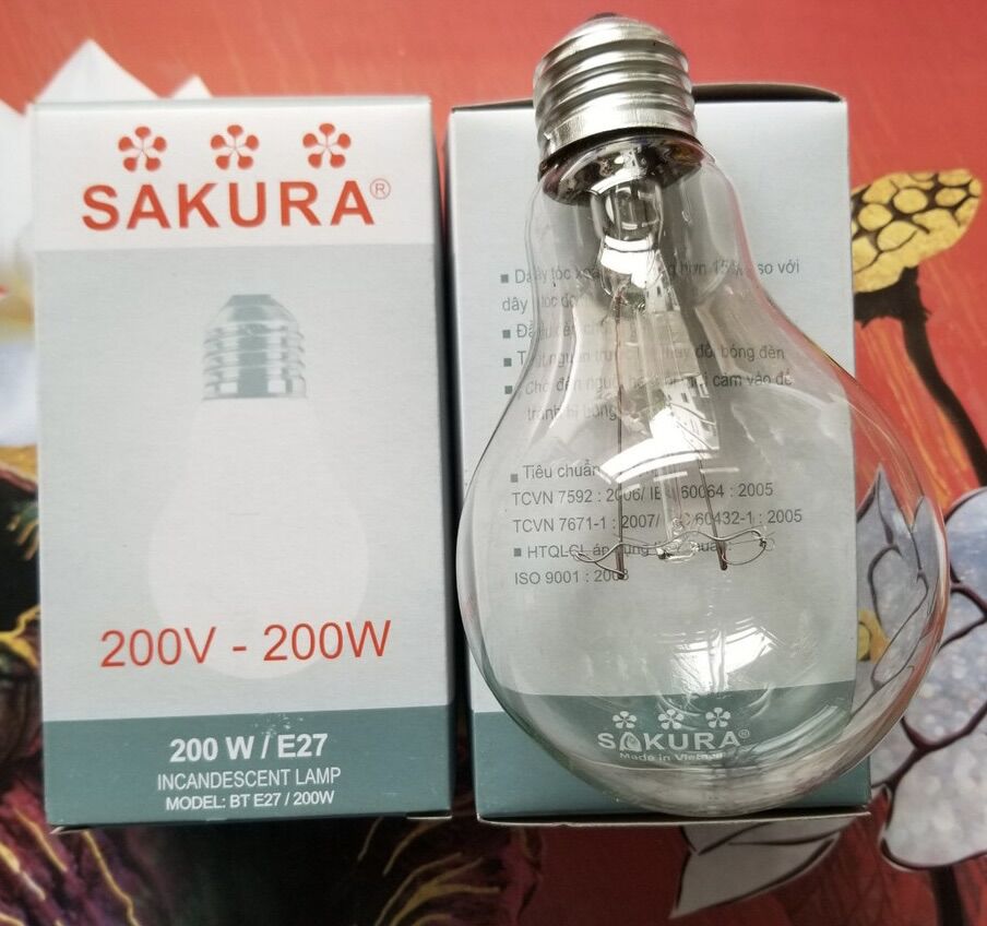 Bóng đèn sợi đốt 200w