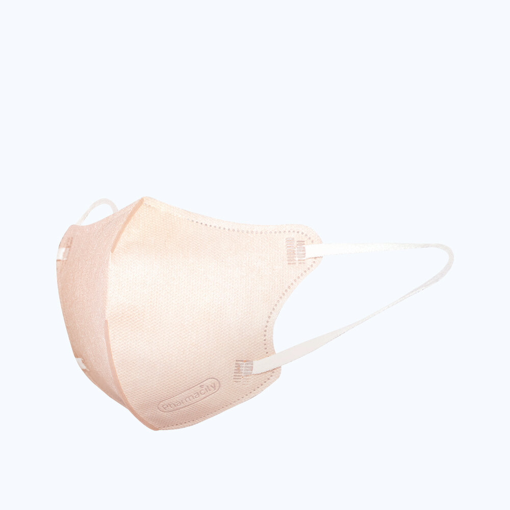 Khẩu trang y tế  Soft-fit màu hồng (Gói 5 cái)