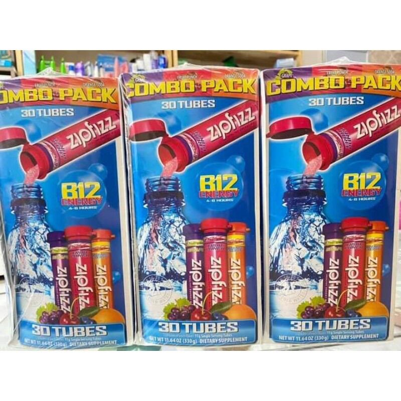 Tube sủi zipfizz healthy energy mix 30 ống