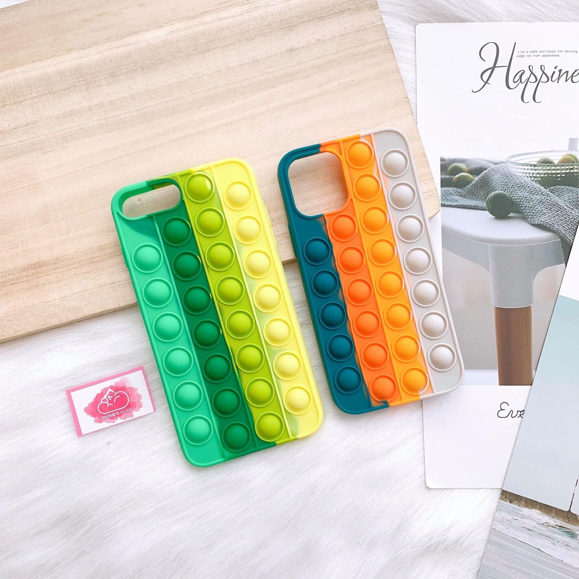 Case Ốp Điện Thoại Iphone Su Dẻo Pop It Color