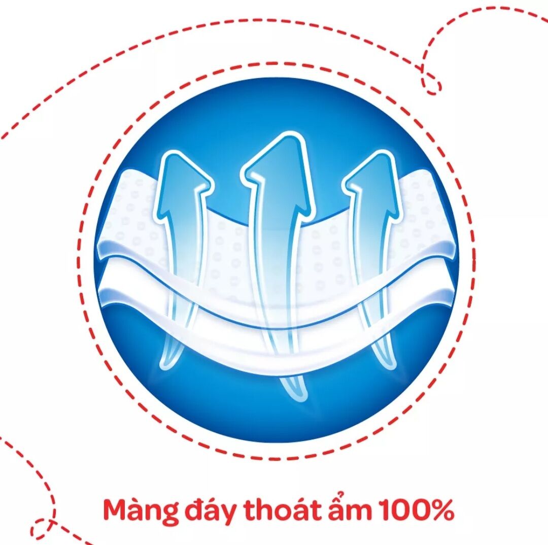 Tã quần Huggies Dry M54 tràm trà