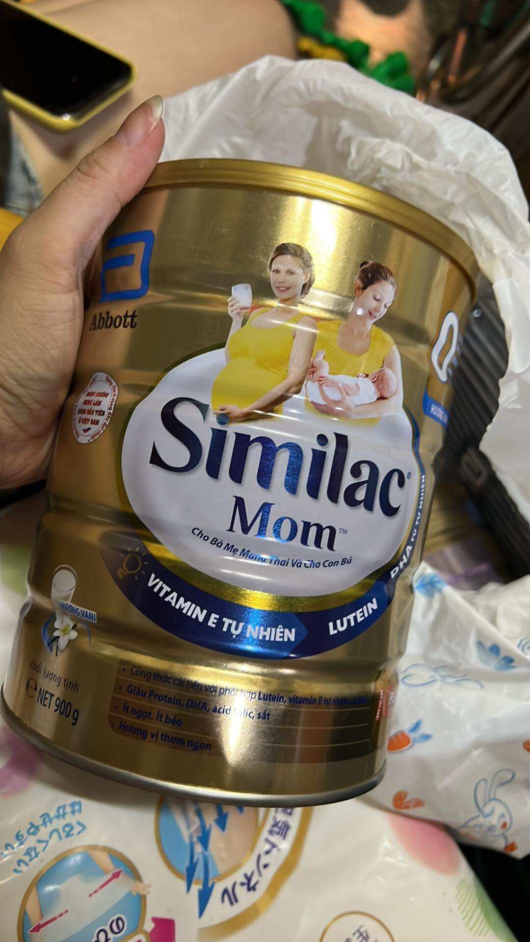 Date t4/2023 sữa bột abbott similac mom 900g