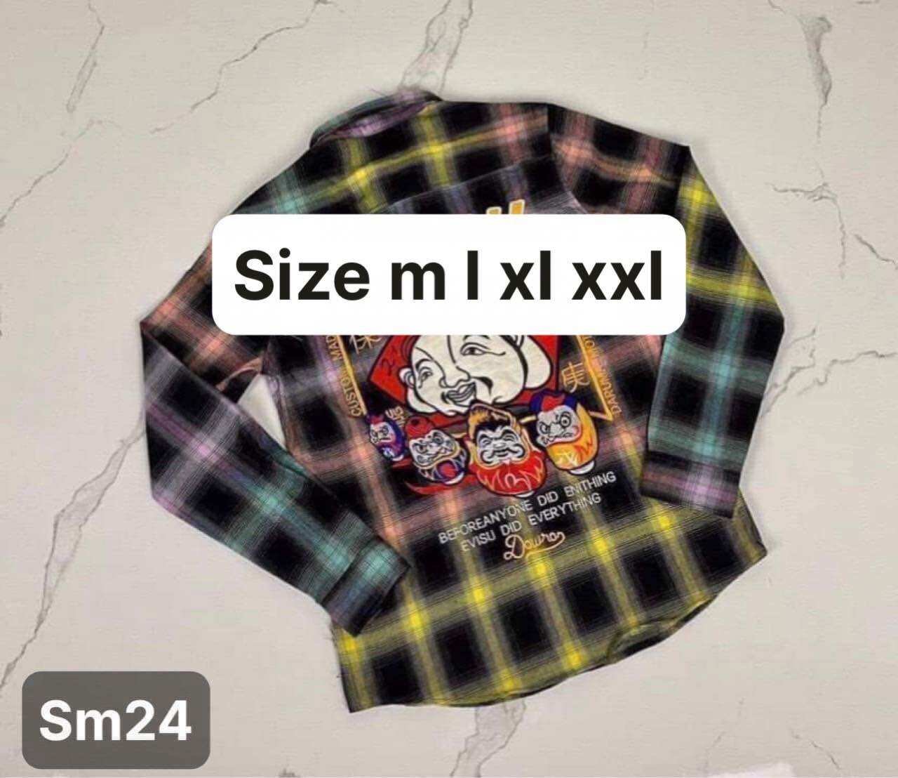 Sơ Mi Nam Kẻ Thêu Hình Hot