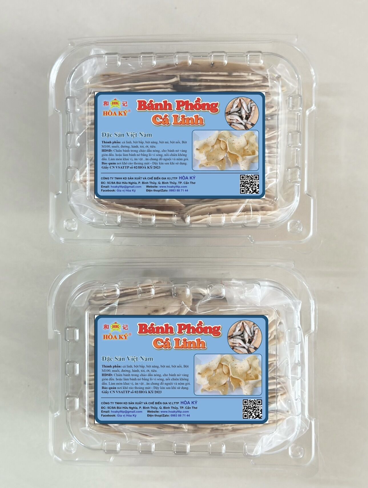 Bánh phồng cá linh 500gr đậm đà vị cá thơm ngon