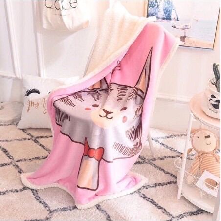 Chăn lông cừu dày và mềm 100*140cm cho bé