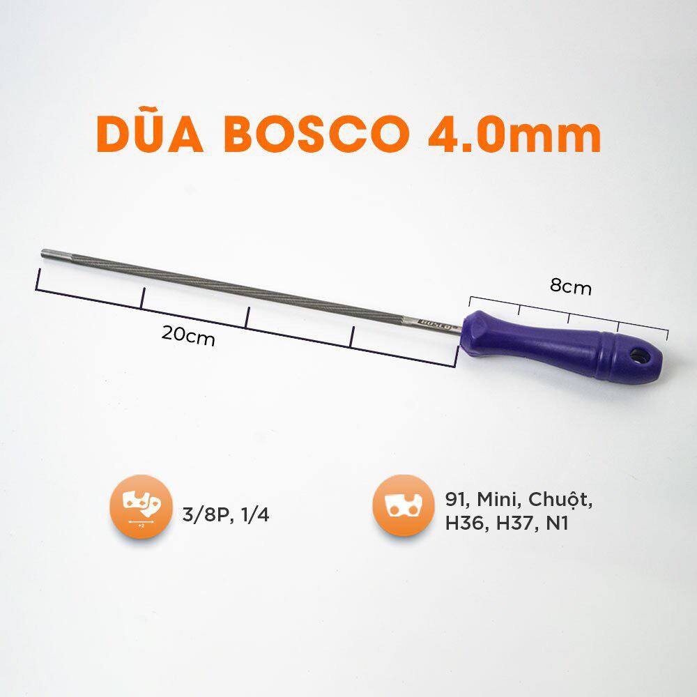 (1 vỉ 3 cái) dũa cưa xích stihl ,oregon (hàng tốt)