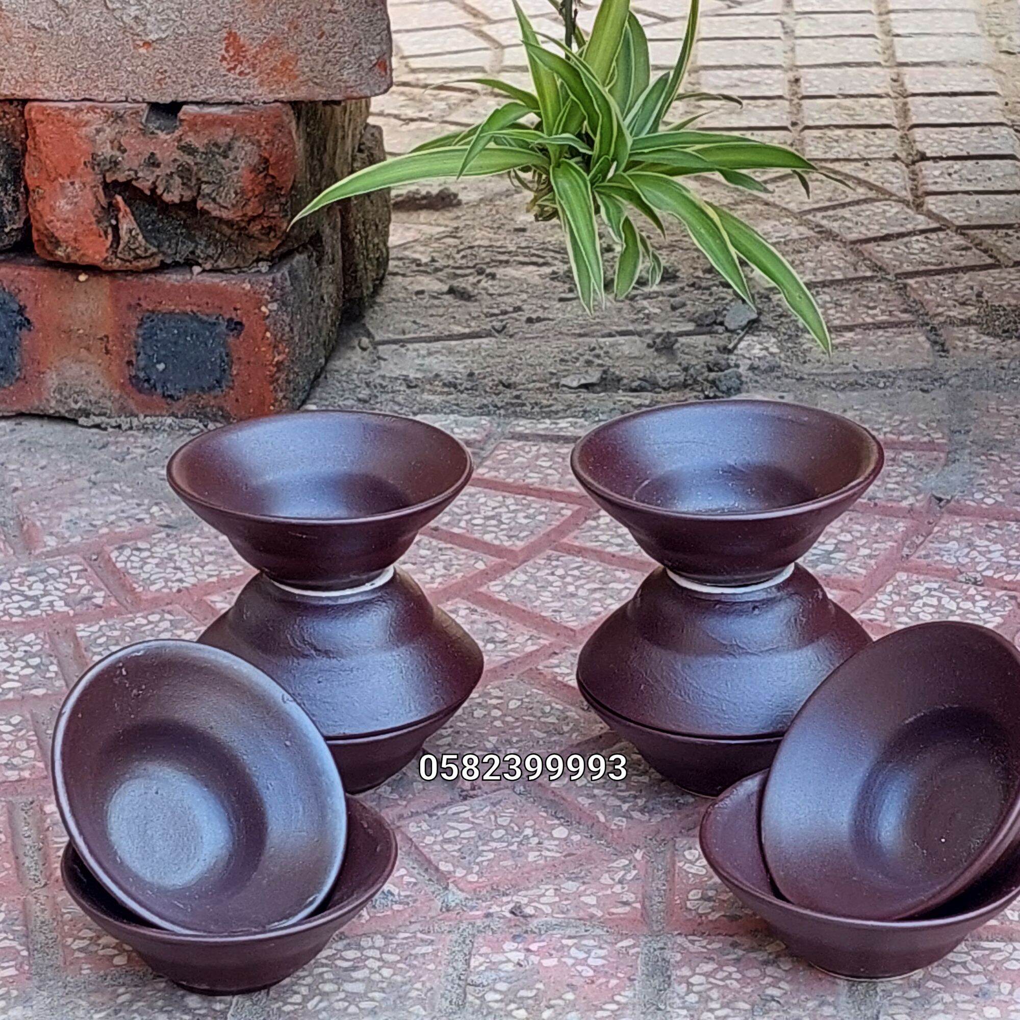 Set 10 bát uống rựu dáng cổ