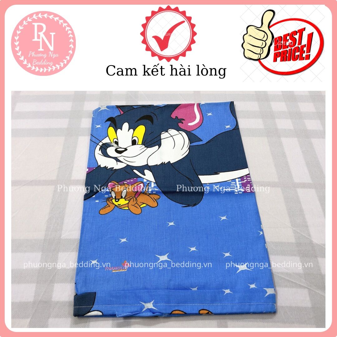 Vỏ gối ôm 25x70cm cotton Thắng Lợi