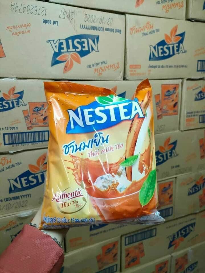 Trà sữa milk tea thái lan nestea 455g bịch 13 gói