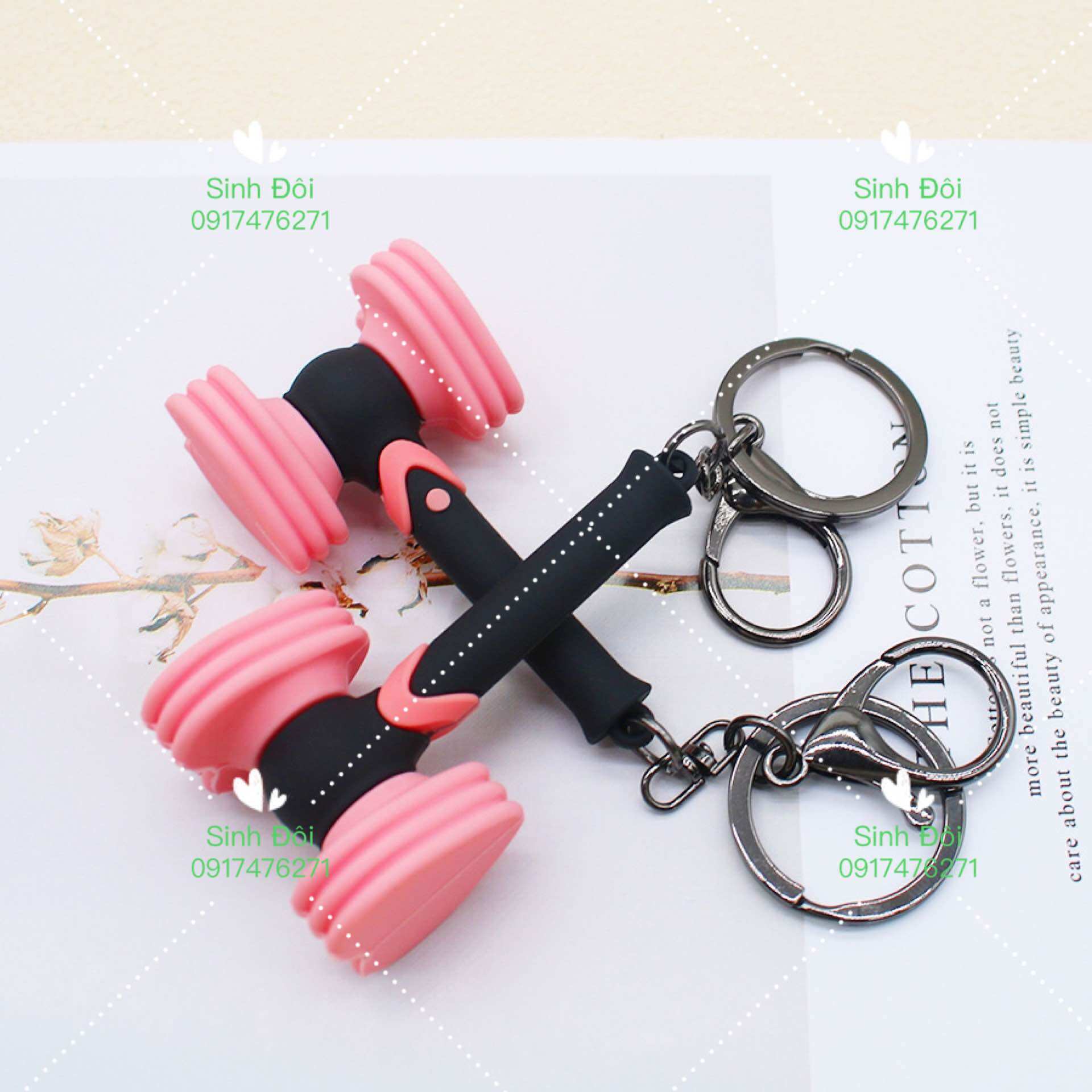 Móc Khóa Hình Búa Blackpink - vòng móc chìa khoá - 1 cái