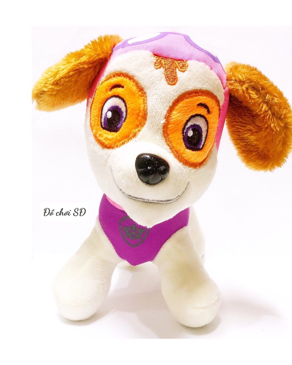 Thú bông đội chó cứu hộ 20cm - Hồng