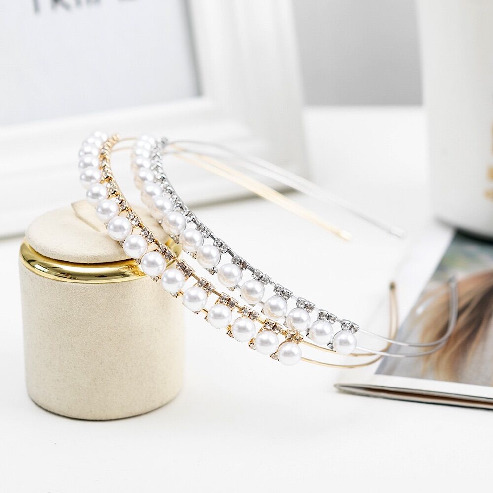 Băng đô tóc đính đá lấp lánh - Cài tóc cho cô dâu - Arora boutique