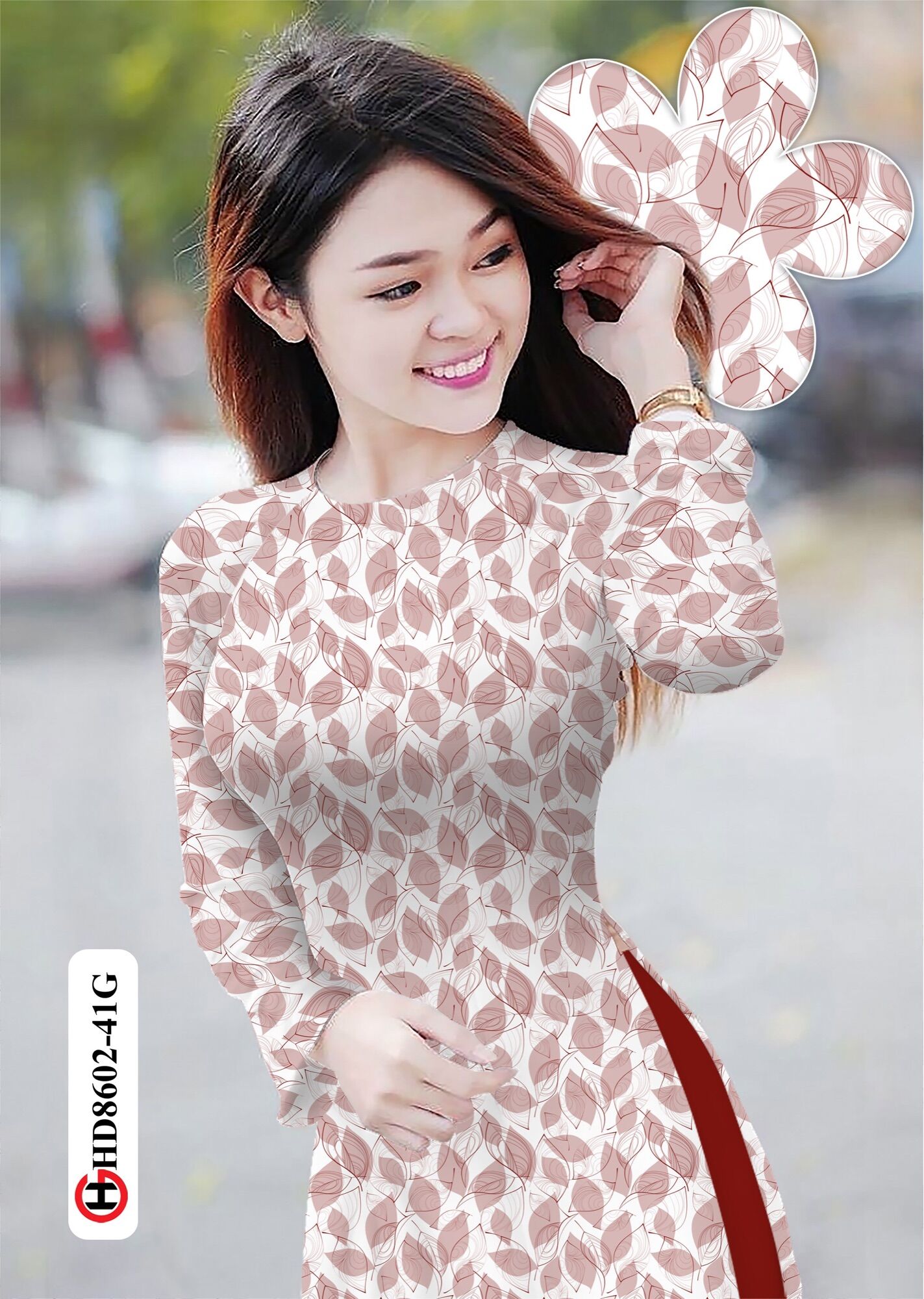 [HCM]Vải áo dài lá