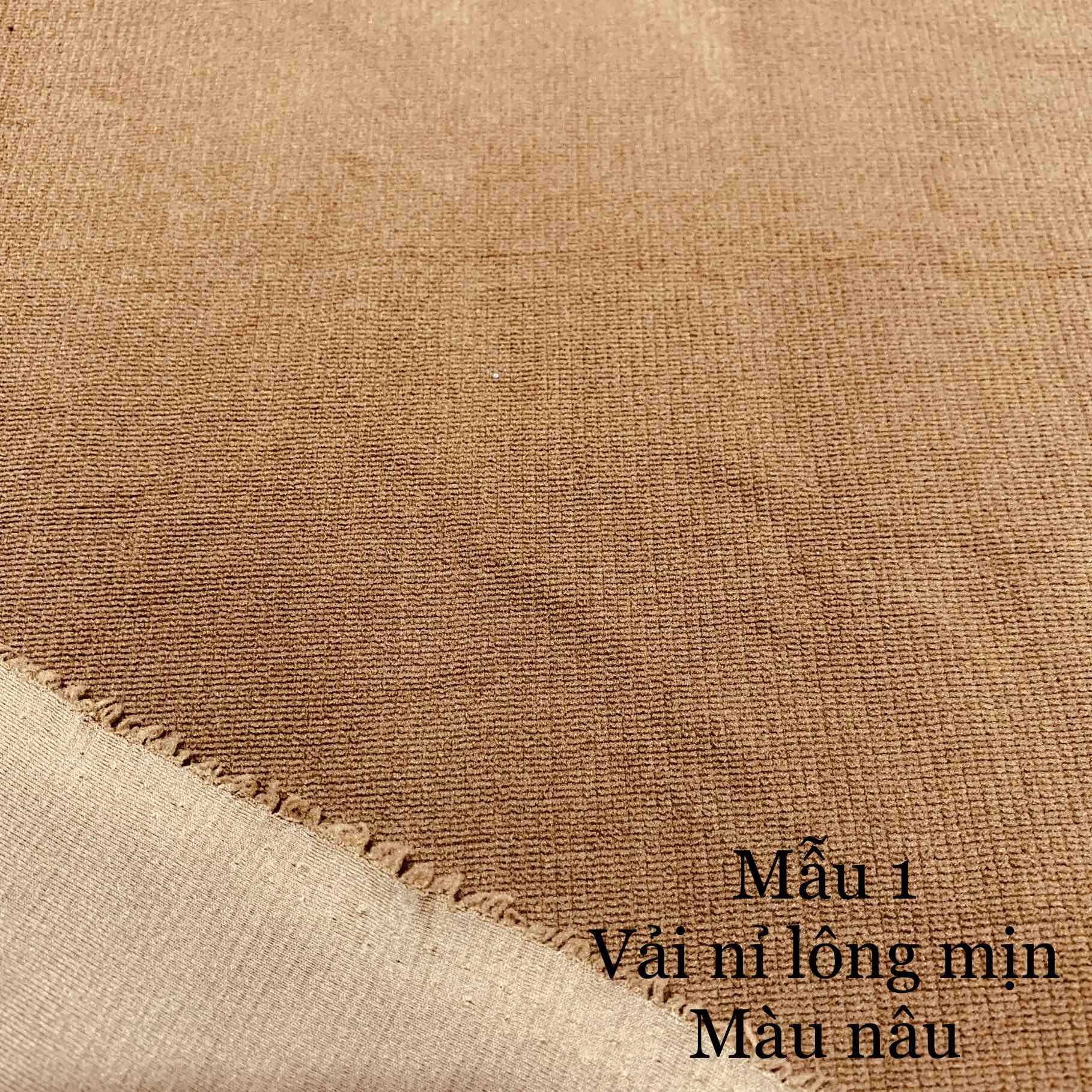 1 mét vải nỉ lông mịn/nỉ vân cá 2 loại nhiều màu khổ 1m6 hàng công ty