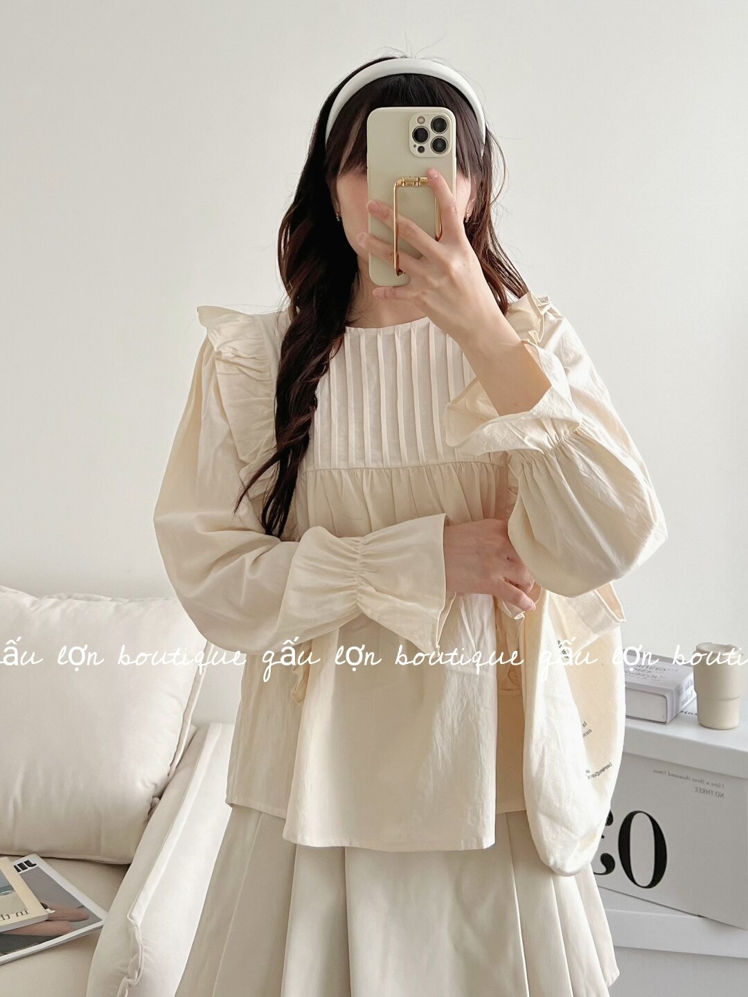 áo babydoll bèo cánh tiên tiểu thư