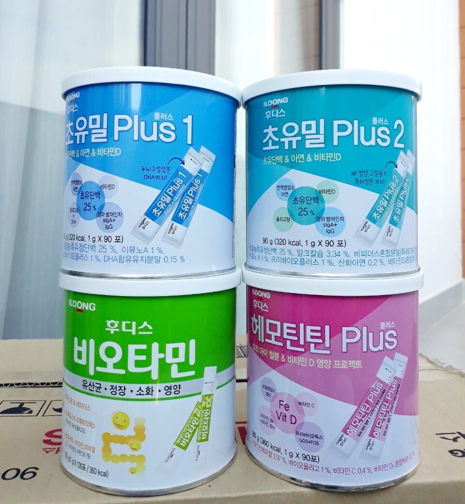 Combo sữa non men sắt Ildong 90g