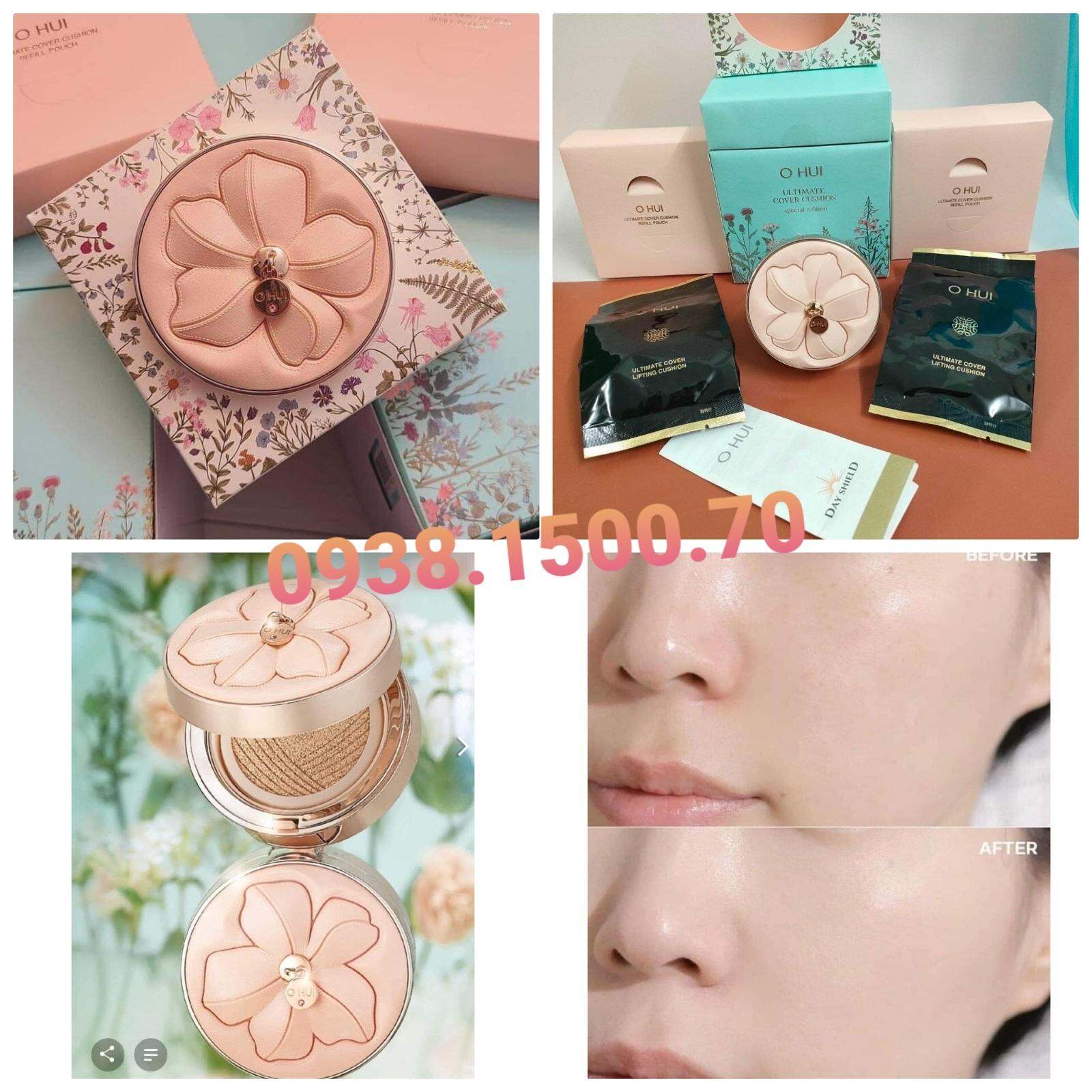 PHẤN NƯỚC MỎNG MỊN KIỀM DẦU 24H OHUI Ultimate Cover Lifting Flower Edition SPF50+/ PA+++ (Special Edition)