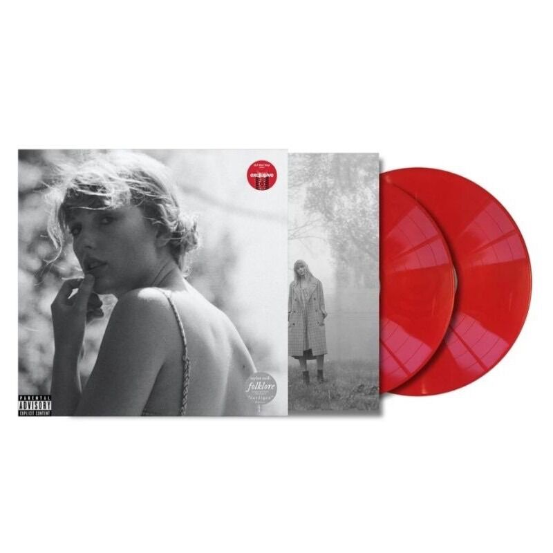 Đĩa than Taylor Swift - Folklore (Limited Beige/Red Vinyl, 2LP)