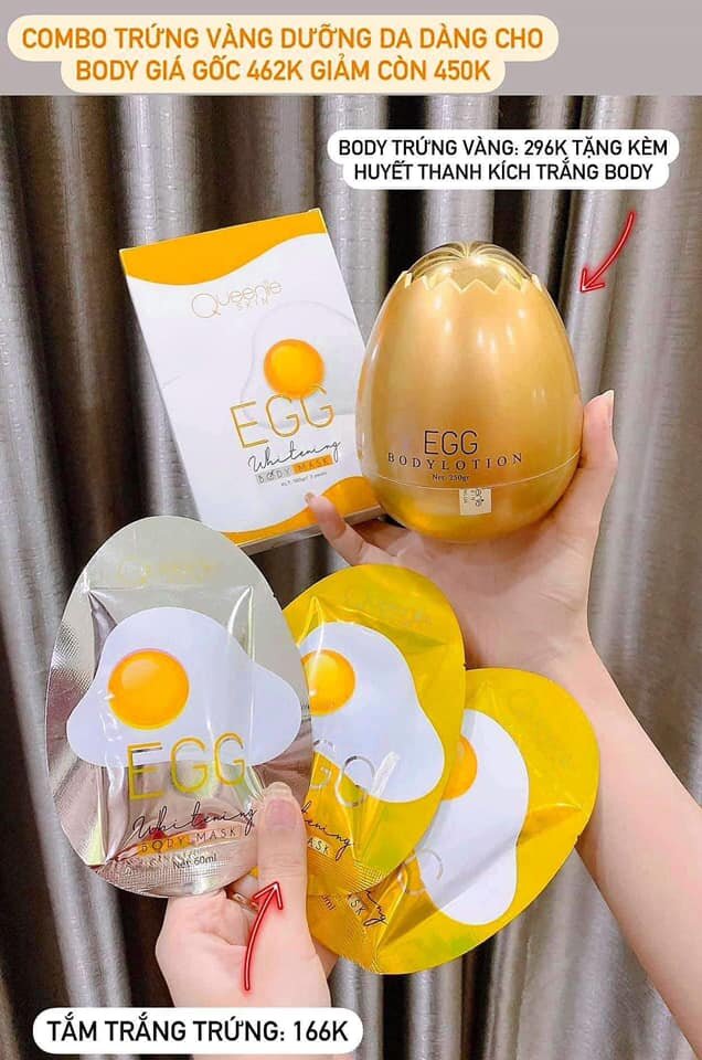 Tắm Trắng Trứng Queenie Skin