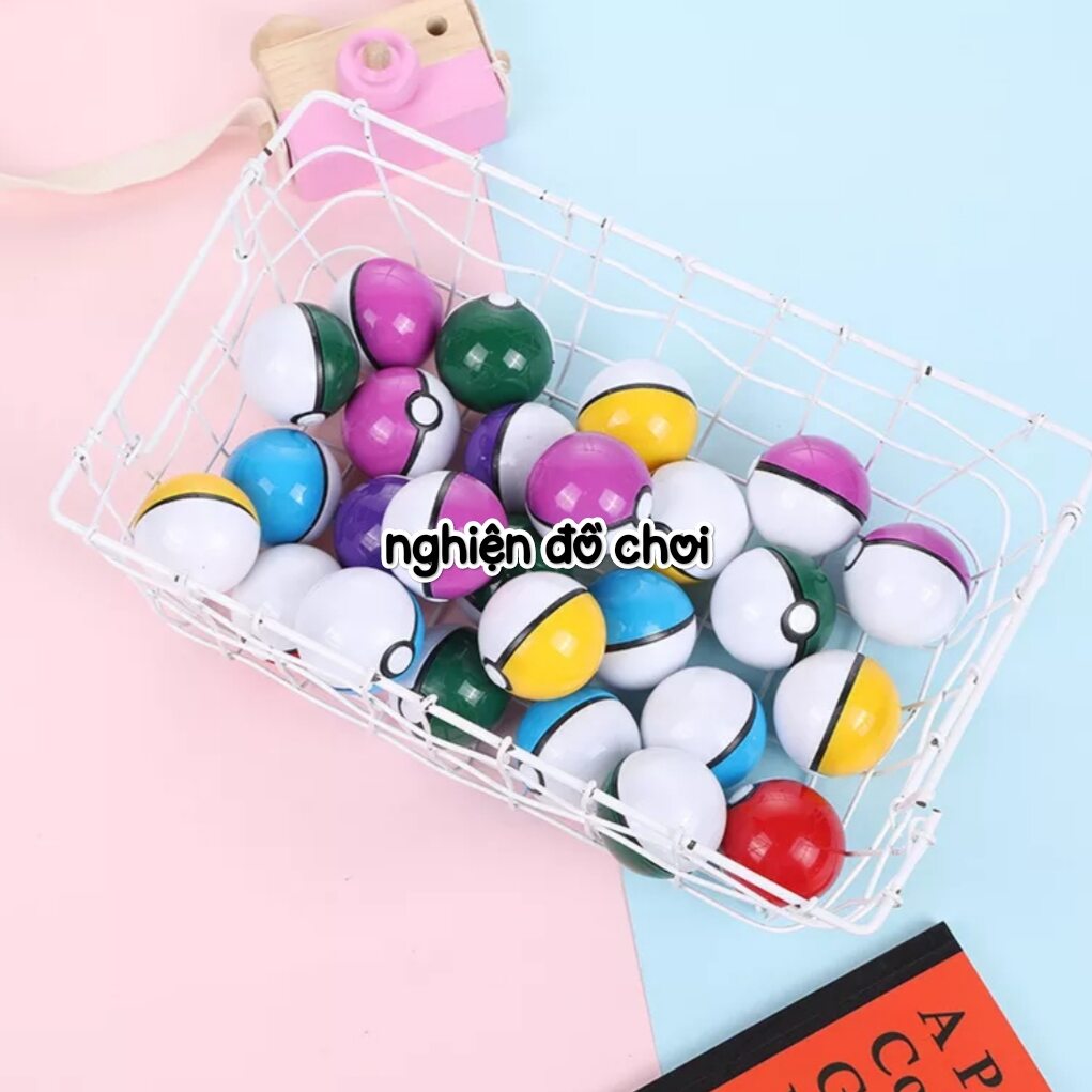 COMBO 5 Quả cầu Pokemon + 5 Mô hình pokemon mini size 3,5cm.
