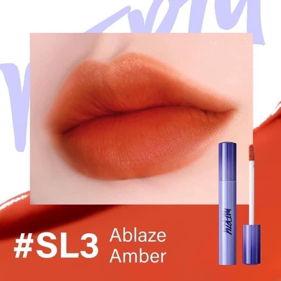 Son Kem Lì Merzy Soft Touch Lip Tint #SL3 Ablaze Amber cam đỏ hổ phách