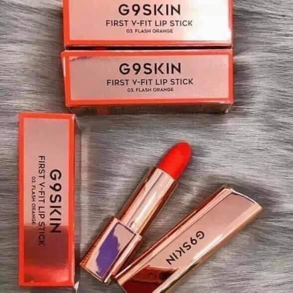 Son g9skin first v-fit lipstick 3.5g #03 flash orange