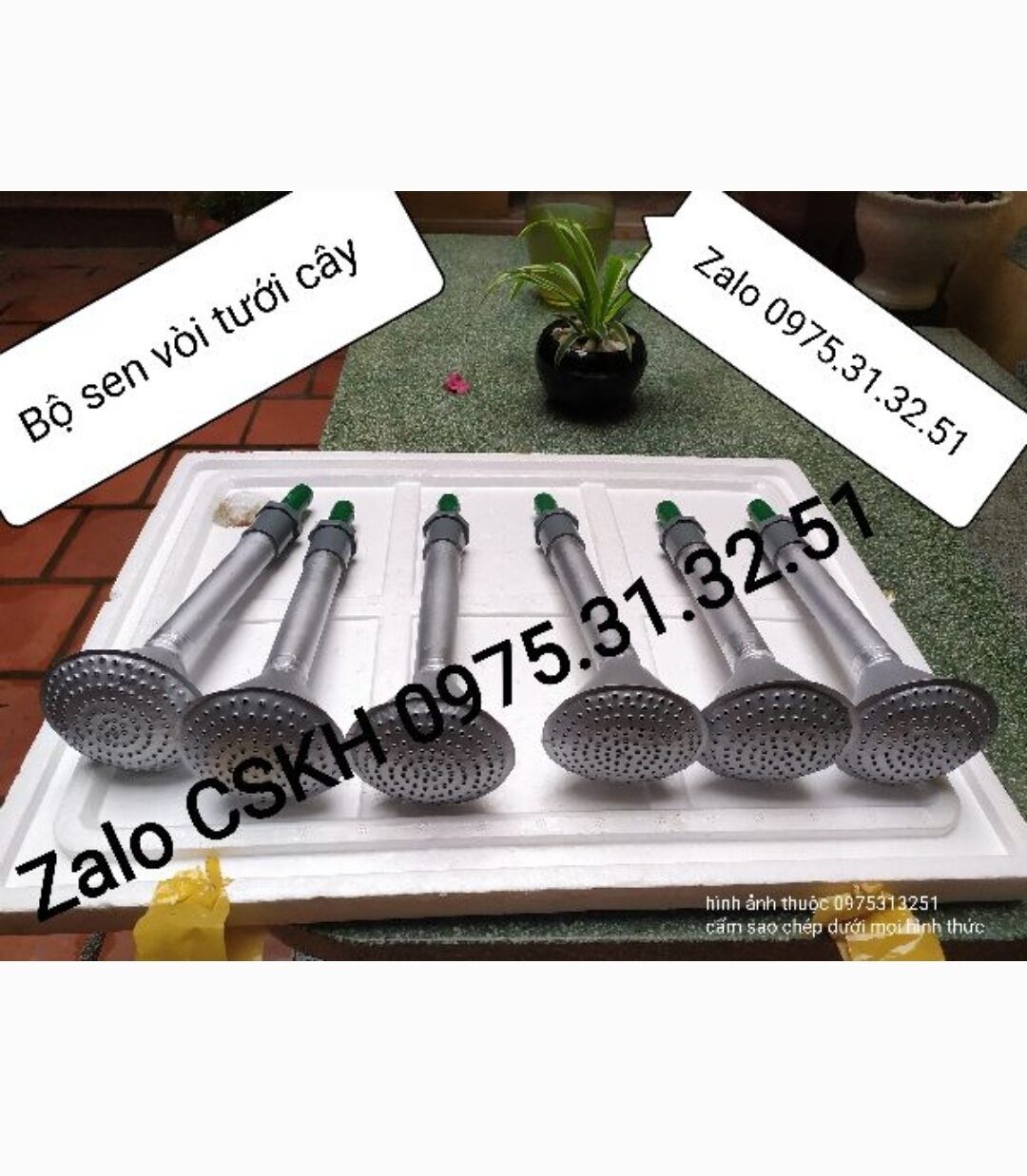 Vòi sen tưới cây nắp máy tiện ích