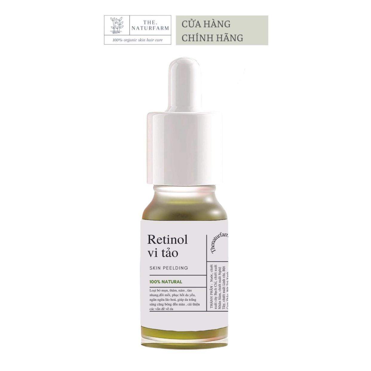 Peel da naturfarm vi tảo thảo mộc 10ML loại bỏ mụn nám tàn nhang sẹo rỗ trẻ hoá