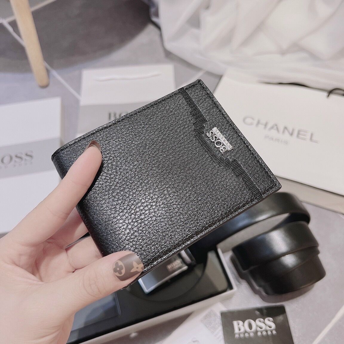 [Fullbox] Combo ví và thắt lưng boss sang xịn