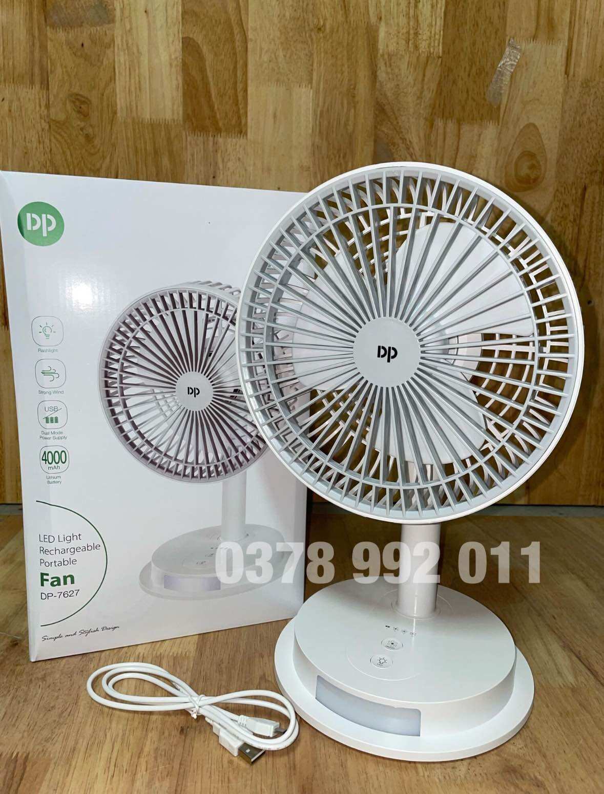 QUẠT SẠC TÍCH ĐIỆN DP 7627