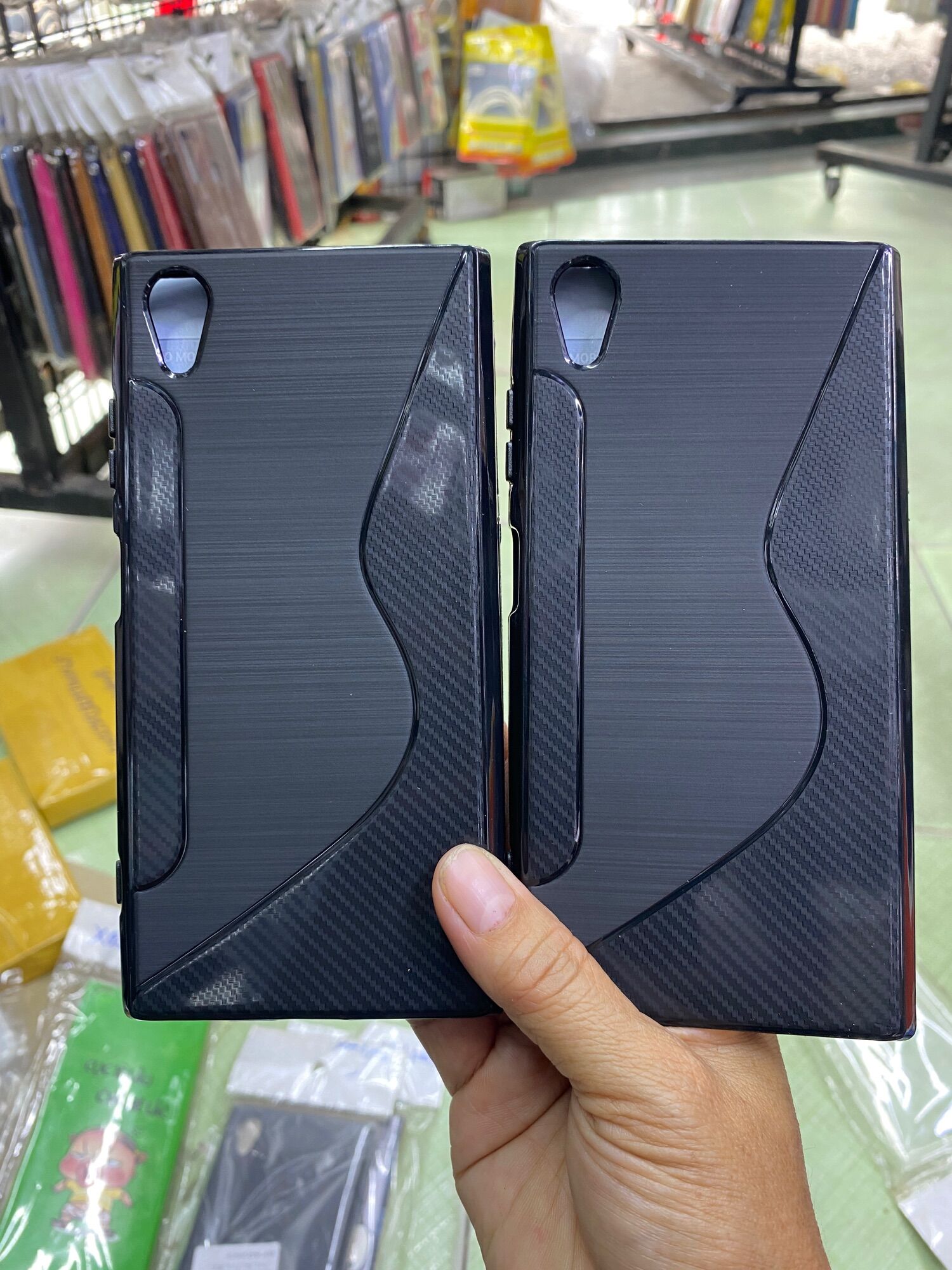 Ốp lưng Sony XA2 Plus dẻo đen xịn; dẻo màu in hình