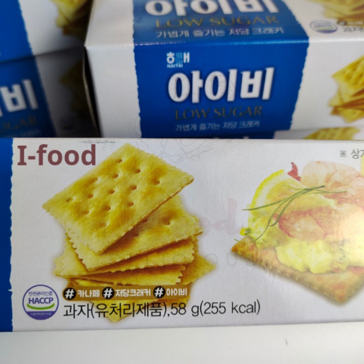 Bánh Quy Hàn Quốc vị bơ 58g - Đồ ăn vặt bánh quy giòn ifood.shop