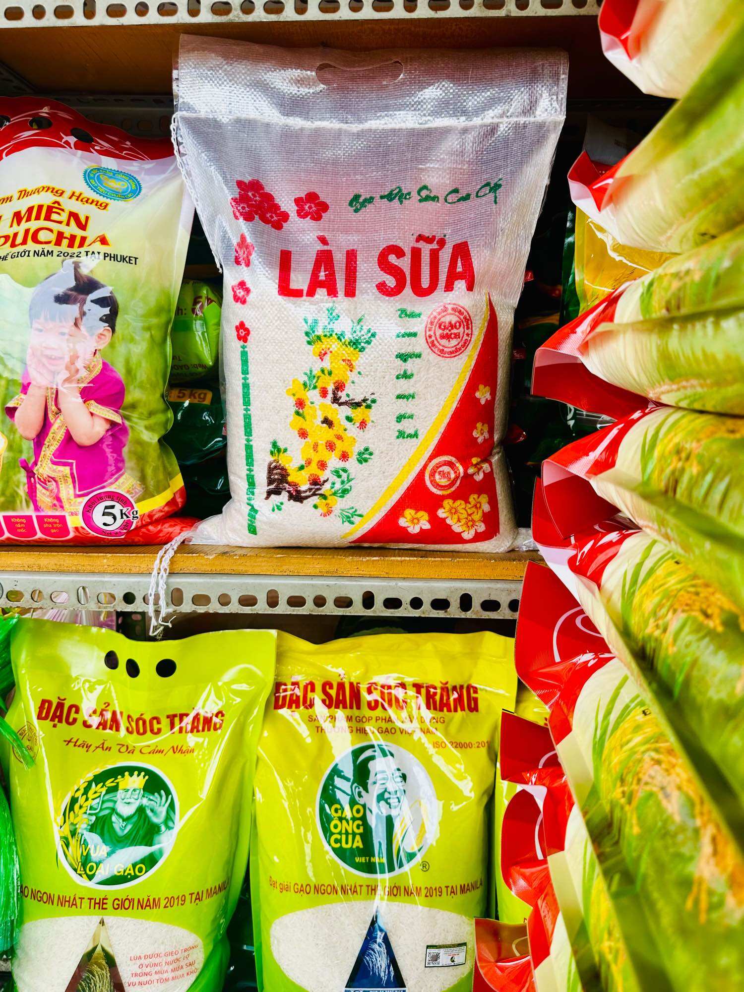 Gạo Lài Sữa Bao 5ký