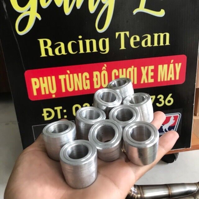 Tiêu nhôm cnc phi 32 gắn cho pô giả zin, gắn bô cbr, rl...