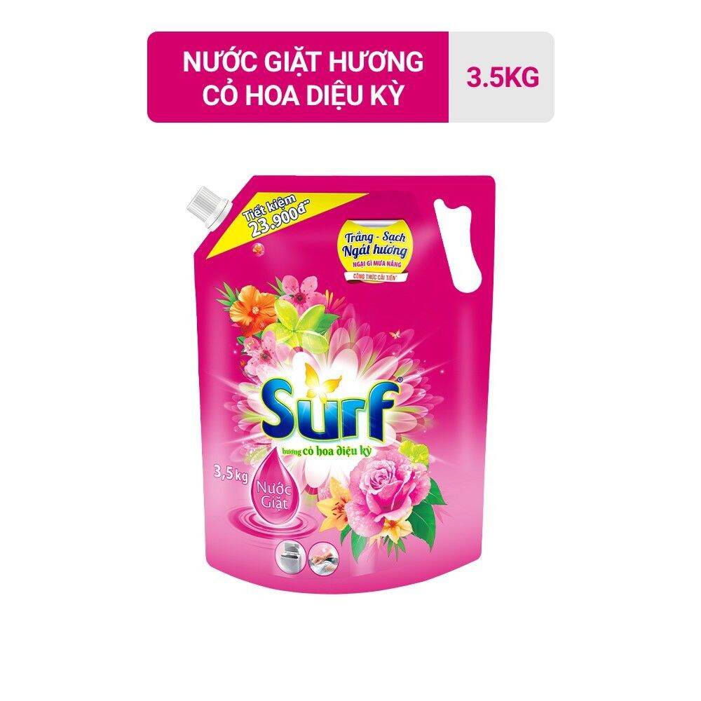 Nước Giặt Surf Túi 3.5kg ( Mẫu Mới có vòi )