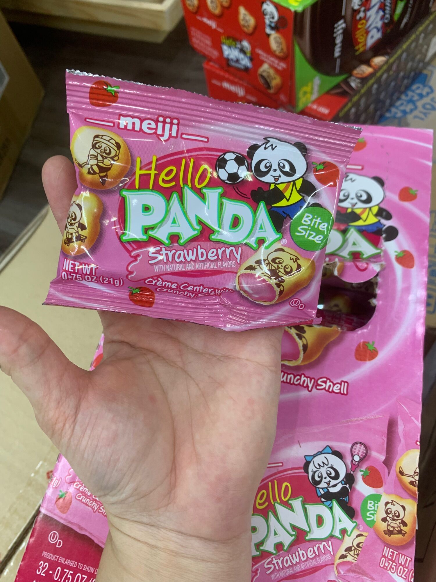 Bánh Gấu Meji Sô-cô-la và Dâu