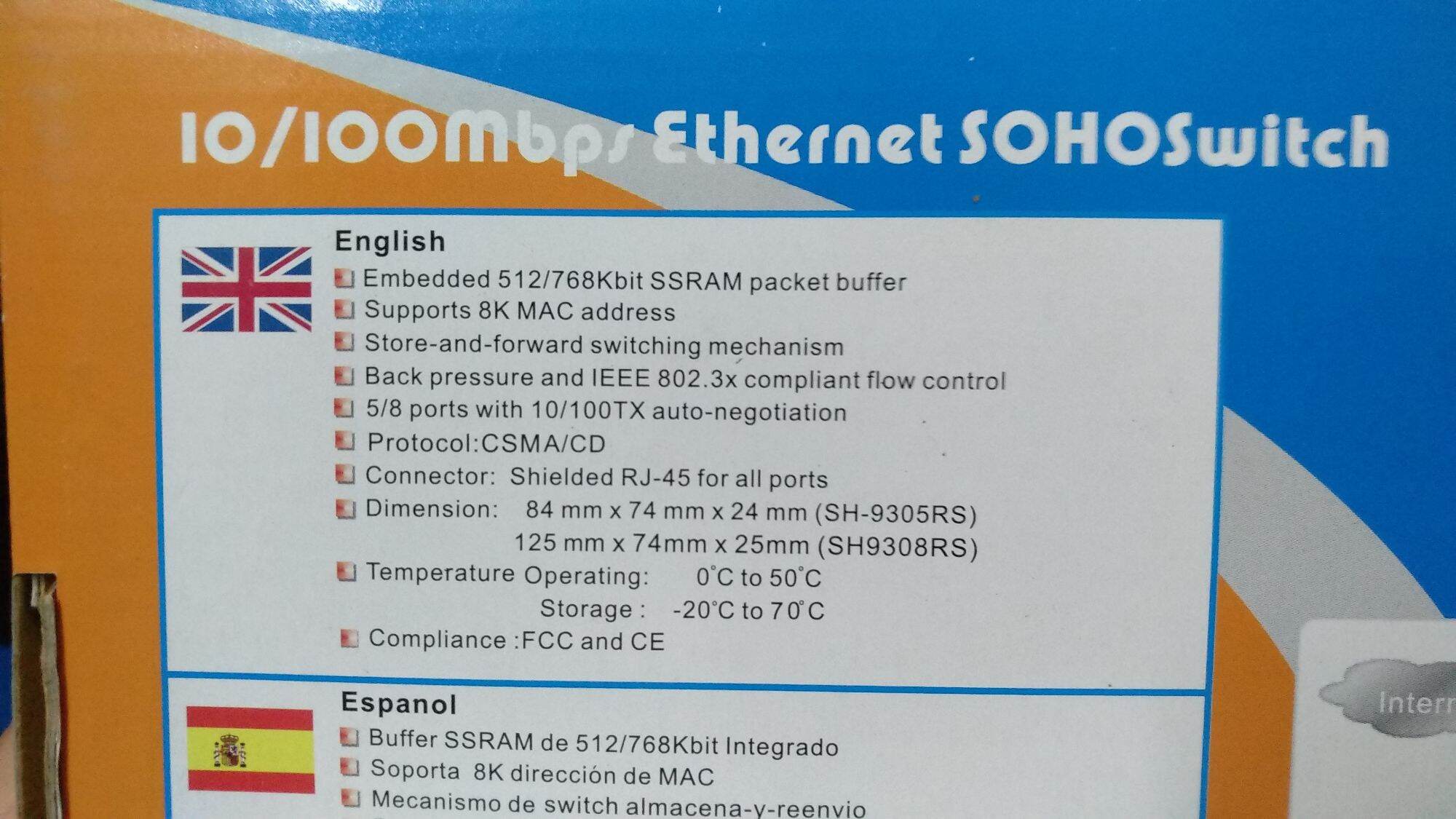 Switch Linkpro SOHO 8 port SH-9308