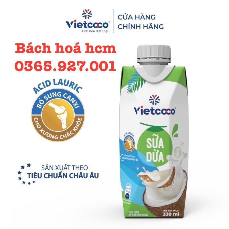 Sữa dừa vietcoco, cam kết date mới nhất