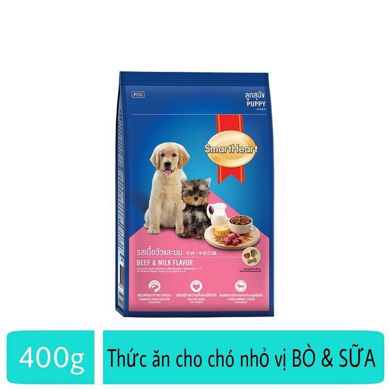 Thức ăn hạt Smartheart Puppy 400g cho chó con