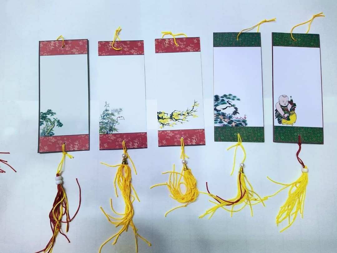 Combo 10 tờ Giấy viết thư pháp nimi treo tua
