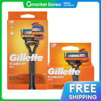 Gillette | Tay cầm dao cạo râu Gillette Fusion Manual 1 cái + 2 lưỡi + 4