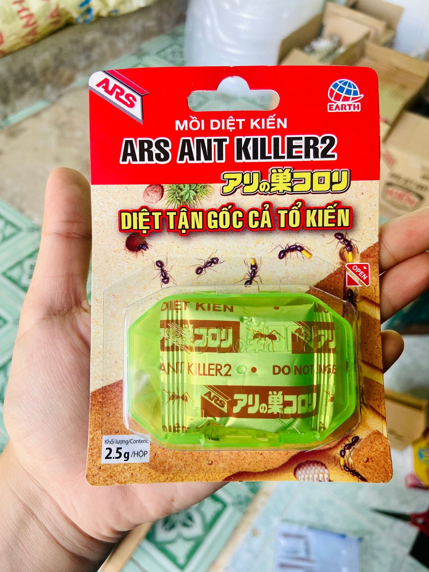 Mồi diệt kiến ars ant killer 2 diệt kiến tận gốc bẫy dẫn dụ kiến hàng nhập - ảnh sản phẩm 3