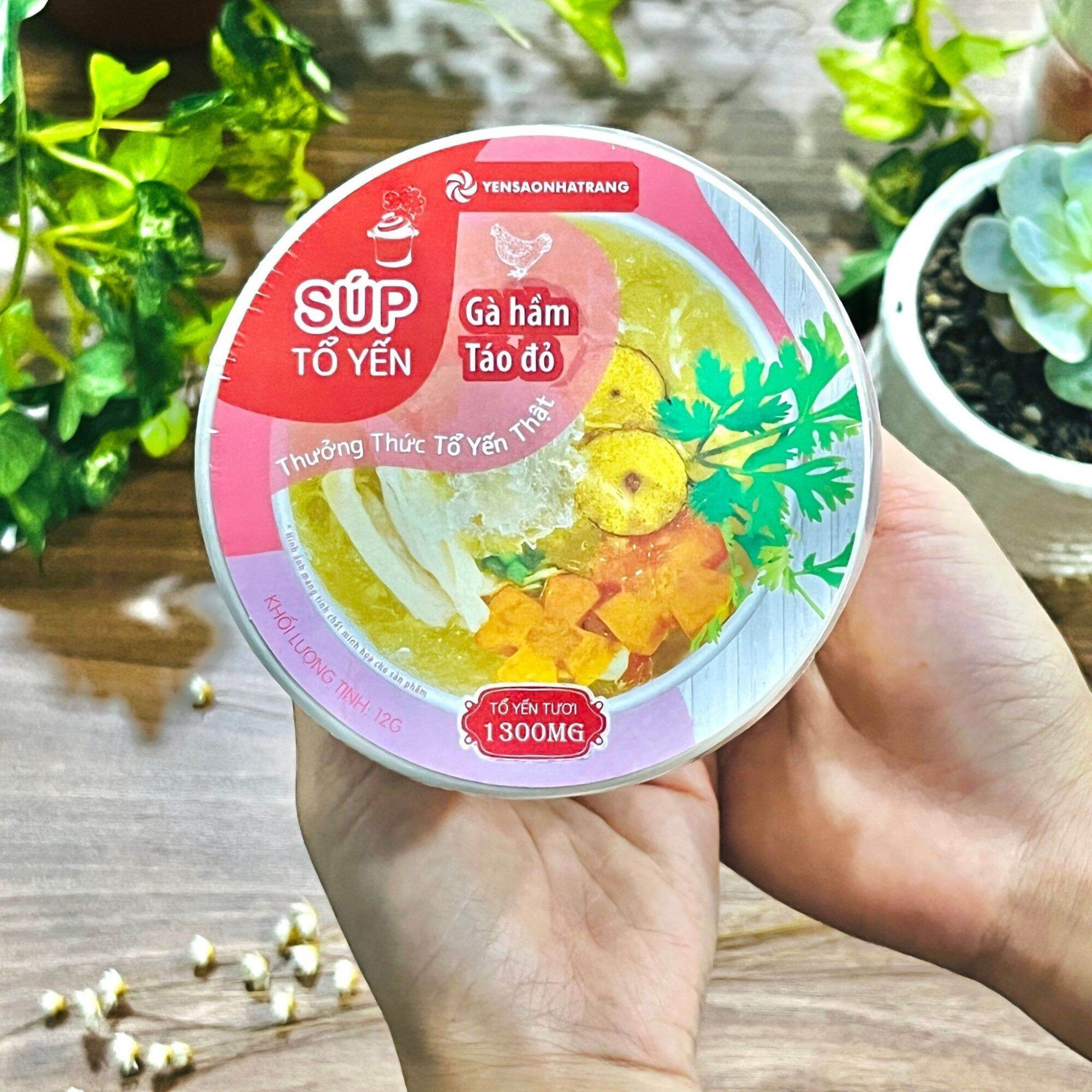 Súp Tổ Yến Ăn Liền - Gà Hầm Táo Đỏ