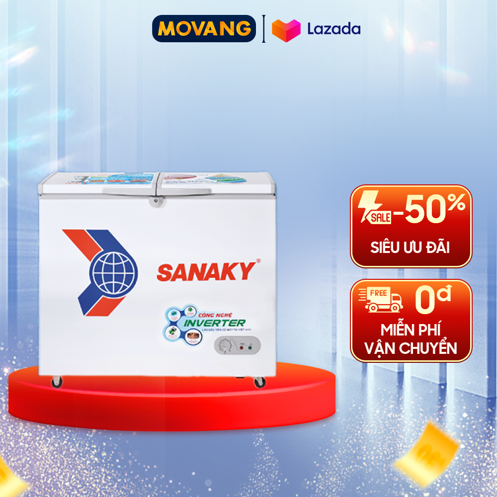 - vh 2599a3 | tủ đông sanaky inverter 250 lít vh-2599a3 - 1 ngăn đông 2 cánh